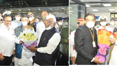 03.02.2022: Governor arrived in Aurangabad on a 3 - day visit to Aurangabad, Buldhana and Amravati Districts