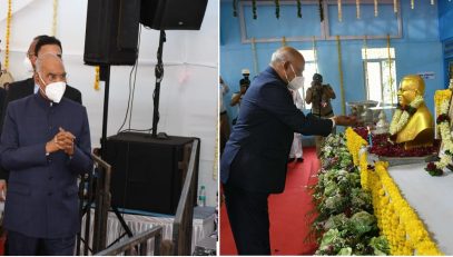 President Of India visits Dr Babasaheb Ambedkar Memorial at Ambadawe village in Ratnagiri, Maharashtra