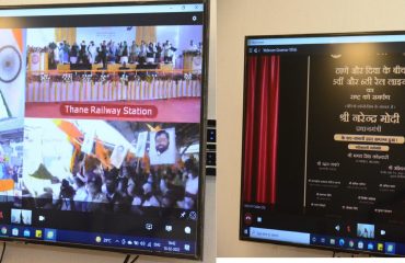 PM dedicated to the nation the 5th and 6th New Suburban Railway Lines between Thane and Diva through video conference