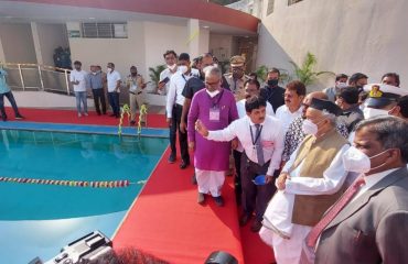 28.02.2022 : Governor inaugurates Swimming Pool