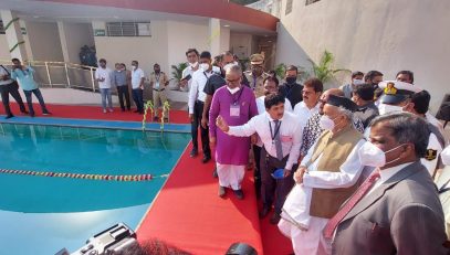 28.02.2022 : Governor inaugurates Swimming Pool