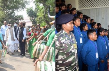 25.03.2022: Governor meet youths from Naxal affected districts