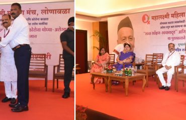27.03.2022: Governor presented the Cleanliness Survey Swachhata Doot and Corona Warrior awards in Lonavala