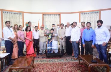 29.03.2022: Governor releases Dr Kripa Shankar Mishra's books of poetry