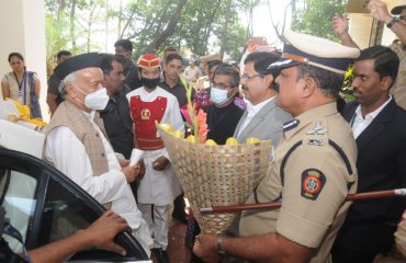 09.04.2022 : Governor arrived in Nashik