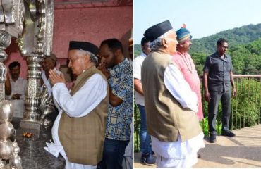 Governor visited the historic fort Pratapgarh in Satara