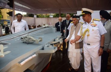 Governor Koshyari dedicates replica of aircraft carrier Vikrant in Mumbai