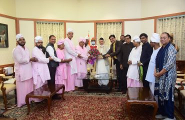 16.06.2022: महानुभाव परिषदेच्या सदस्यांनी घेतली राज्यपालांची भेट