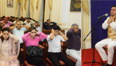 A workshop on 'Yoga, Meditation and Ayurveda' at Raj Bhavan