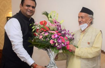 05.07.2022 : New Assembly Speaker Rahul Narvekar meets Governor