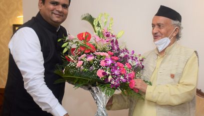 05.07.2022 : New Assembly Speaker Rahul Narvekar meets Governor