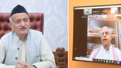 31.07.2022 : Governor presided over the 34th Sanskrit Conversation programme