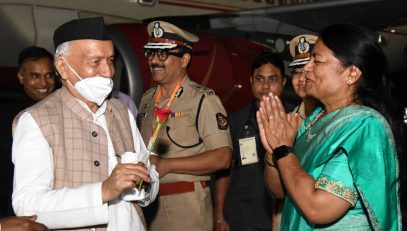 03.08.2022 : Arrival of Governor at Nagpur airport