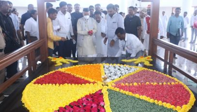 Governor paid his respects at 'Gopinath Gad'