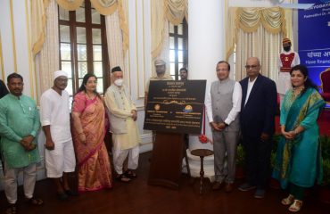 22.08.2022 : Governor Koshyari unveils foundation stone of Hostel building for HIV positive children