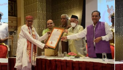 Governor Koshyari presents Rashtriya Patrakarita Puraskars to eminent journalists