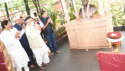 Governor unveiled the memorial of Yoga and Ayurveda Guru Dr Balaji Tambe in Pune