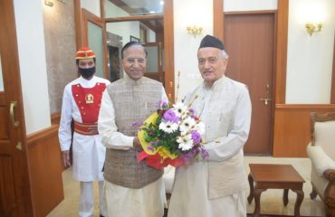 Governor of Sikkim Ganga Prasad met Governor