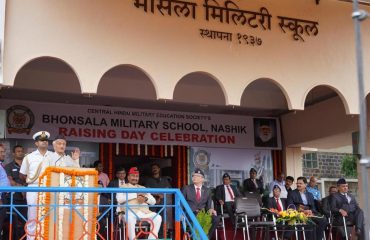 Governor attended the 85th Raising Day of the Bhonsala Military School, Nashik