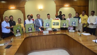 Governor releases poetry book by MU VC Suhas Pednekar