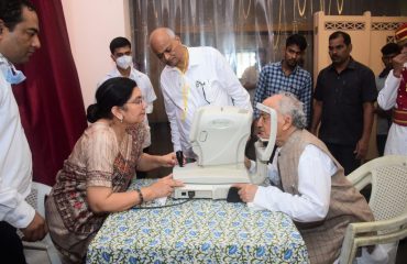 16.09.2022 : Governor inaugurated a free Eye Check up camp at Raj Bhavan