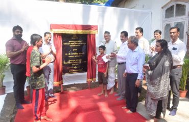 02.10.2022 : Governor performed the Bhumipujan and unveiled the plaque of Staff quarters