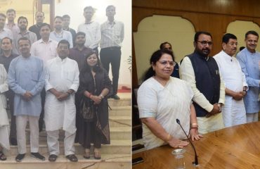 07.10.2022: संसदेच्या राजभाषा सम‍ितीच्या सदस्यांनी घेतली राज्यपालांची भेट