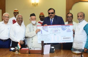 07.10.2022 : Governor launches Flag Fund Collection Drive for Divyang welfare