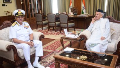 14.10.2022 : Vice Admiral Ajendra Bahadur Singh met Governor