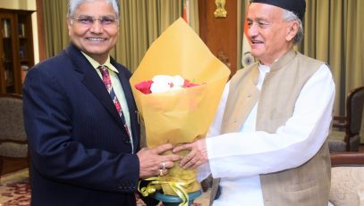 07.11.2022 : Ambassador of India to China Pradeep Kumar Rawat met Governor