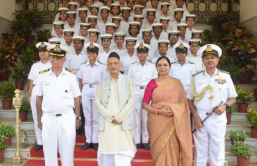 12.11.2022: A group of 50 Sea Cadet Corps met Governor at Raj Bhavan Mumbai