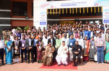 15.11.2022 : Governor addressed the first State Level Youth Mock Parliament