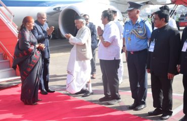 14.01.2023: Vice President of India Jagdeep Dhankhar arrived in Mumbai on his maiden visit to the State since taking charge of his post. Maharashtra Governor Bhagat Singh Koshyari welcomed the Vice President and Dr Smt Sudesh Dhankhar at the CSMI Airport. Minister of Tourism and Skills Mangal Prabhat Lodha, ACS Nand Kumar and senior officials were present.