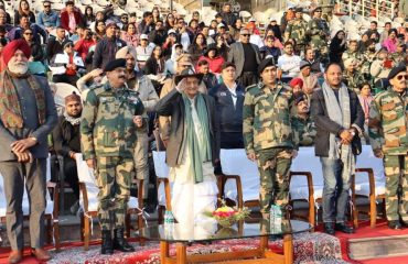 17.01.2023 : Governor attends the Flag Retreat Ceremony at the Attari Wagah border