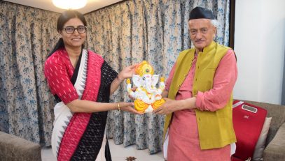 19.01.2023 : Union Minister Anupriya Patel meets Governor Koshyari