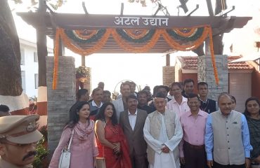 Governor Koshyari opens 'Atal Udyan' at Raj Bhavan