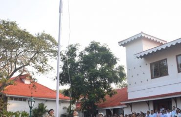 Governor unfurled the National Flag at Raj Bhavan On the occasion of Republic Day