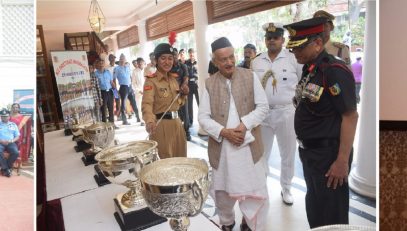 02.02.2023 : शानदार प्रदर्शनाबद्दल राज्यपालांकडून एनसीसी कॅडेट्सना कौतुकाची थाप
