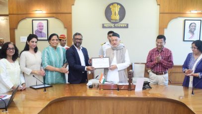 08.02.2023 : Nodal Officer of TB Mukt Bharat Abhiyan D. Dharma Rao meets Governor