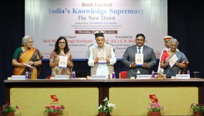 09.02.2023 : Governor releases book 'India’s Knowledge Supremacy: The New Dawn'