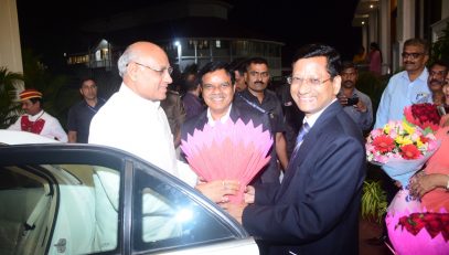 17.02.2023 : Newly appointed Governor - designate arrives in Raj Bhavan