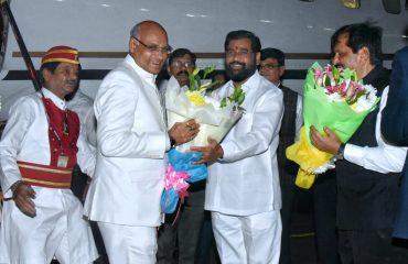 17.02.2023 : Governor - designate of Maharashtra Ramesh Bais arrived in Mumbai