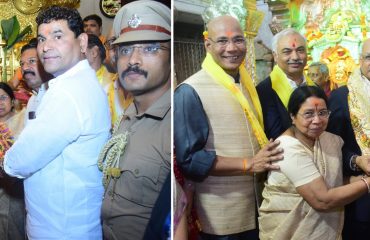 18.02.2023 : राज्यपालांनी घेतले सिध्दीविनायक आणि महालक्ष्मीचे दर्शन