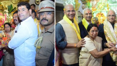 18.02.2023 : Governor Bais visits Siddhivinayak Temple