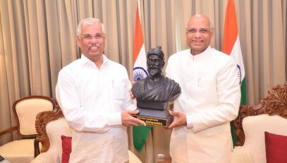 19.02.2023:  Governor of Bihar Rajendra Arlekar called on the Maharashtra Governor