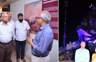 19.02.2023: नव्या राज्यपालांची राजभवनातील क्रांतिकारकांच्या संग्रहालयाल व देवी मंदिरास भेट