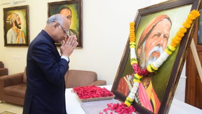 23.02.2023 : Maharashtra Governor Bais pays tribute to Sant Gadge Baba