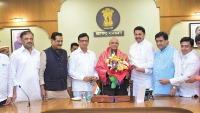 09.03.2023 : A delegation of Maharashtra Congress Legislature Party called on Governor