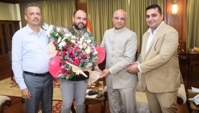 14.03.2023 : President of the Mumbai Cricket Association Amol Kale called on Governor