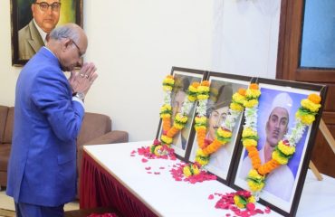 23.03.2023:  Governor pays tribute to Shahid Bhagat Singh, Rajguru, Sukhdev